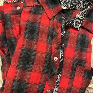 POL Red and Black Checkered woman’s shirt
